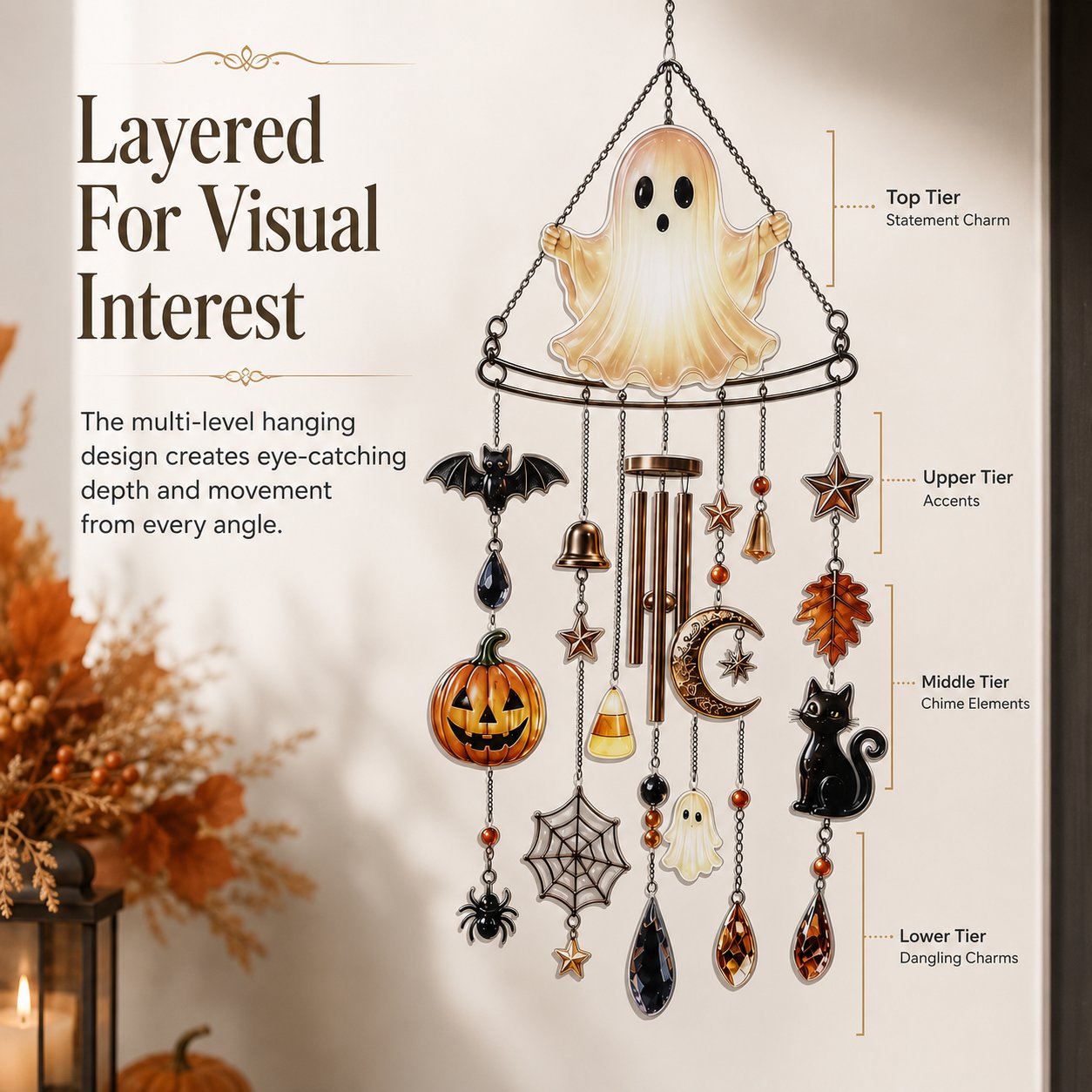 🔥Early Halloween Special Sale: 49% Off👻 Ghost Wind Chime