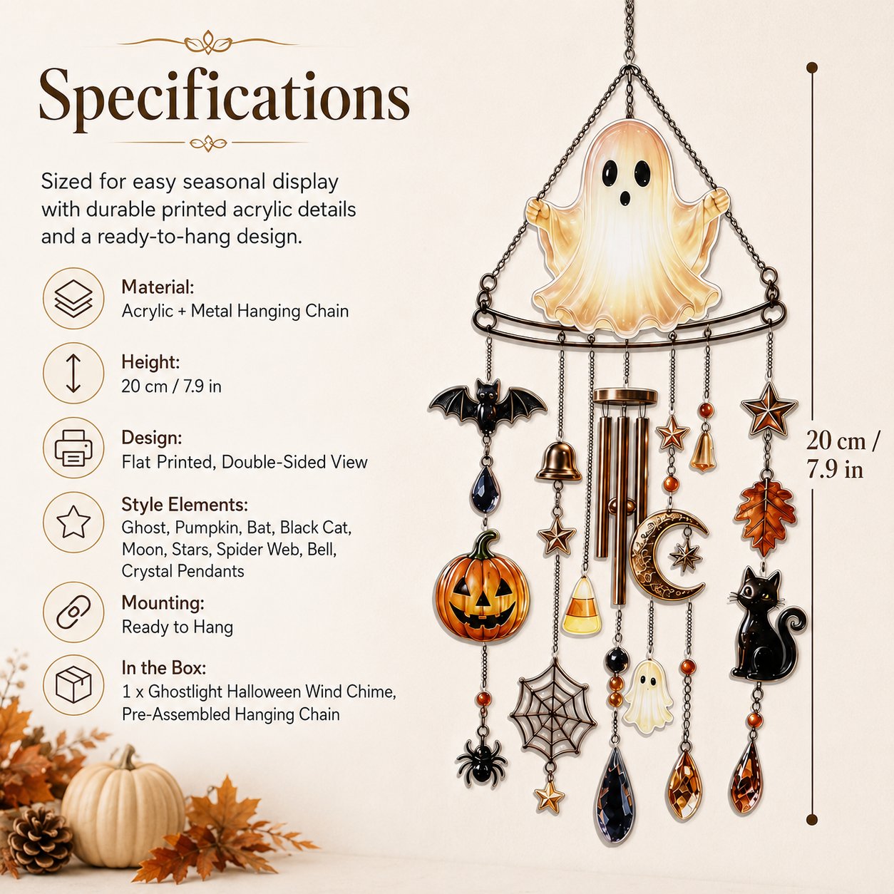 🔥Early Halloween Special Sale: 49% Off👻 Ghost Wind Chime