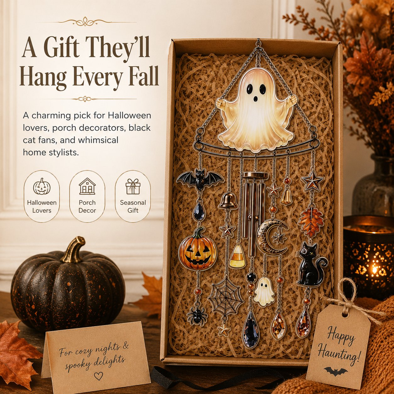 🔥Early Halloween Special Sale: 49% Off👻 Ghost Wind Chime