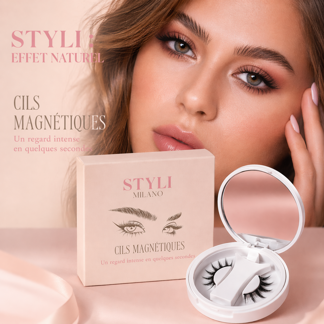 Magnetic Eyelashes with Magnetic Applicator