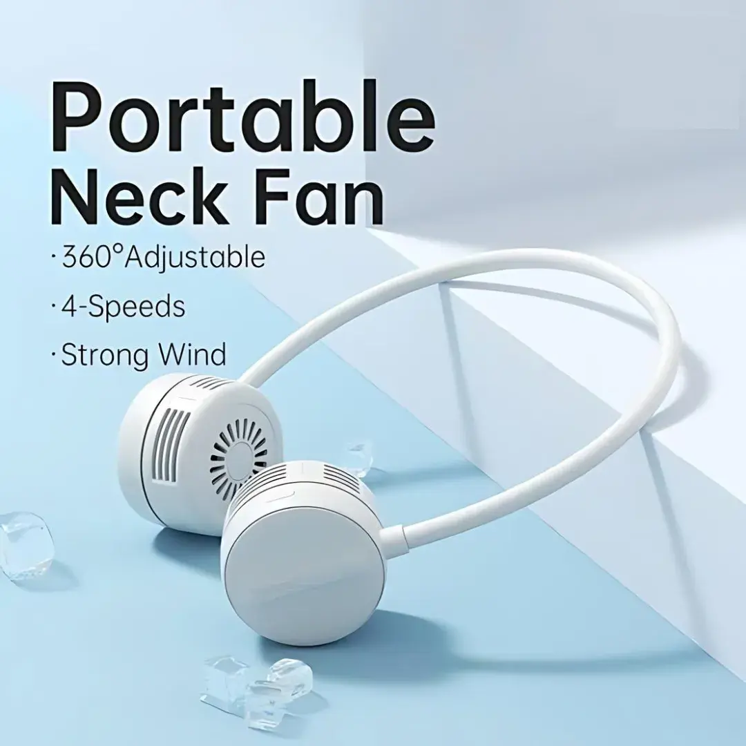 Portable Bladeless Hanging Neck Fan - (IMPORTED)