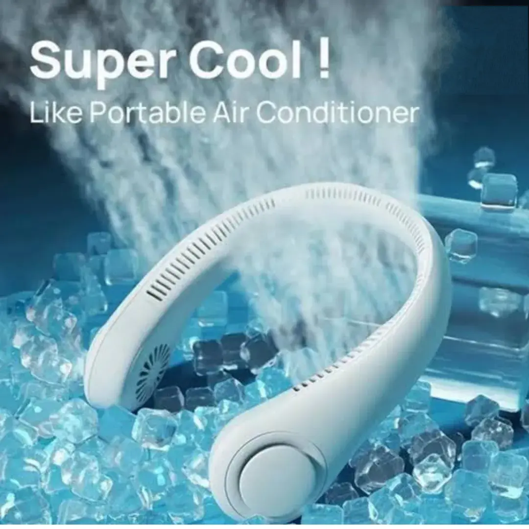 Portable Bladeless Hanging Neck Fan - (IMPORTED)