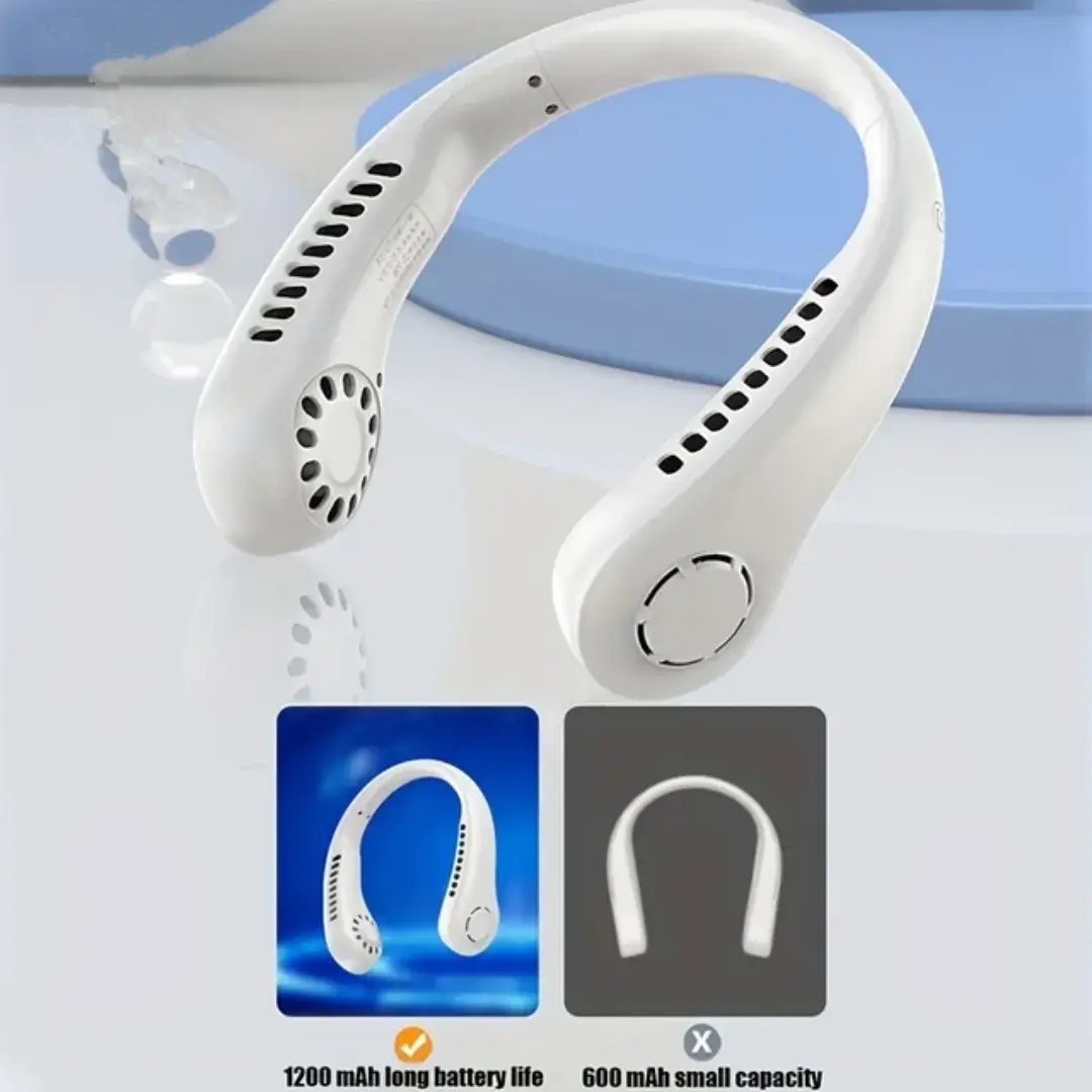 Portable Bladeless Hanging Neck Fan - (IMPORTED)