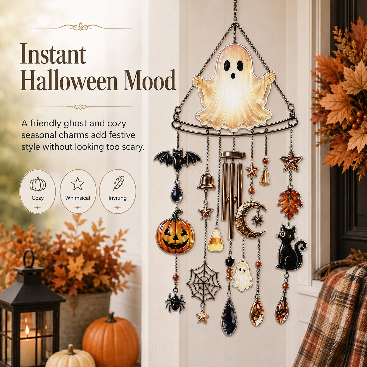 🔥Early Halloween Special Sale: 49% Off👻 Ghost Wind Chime