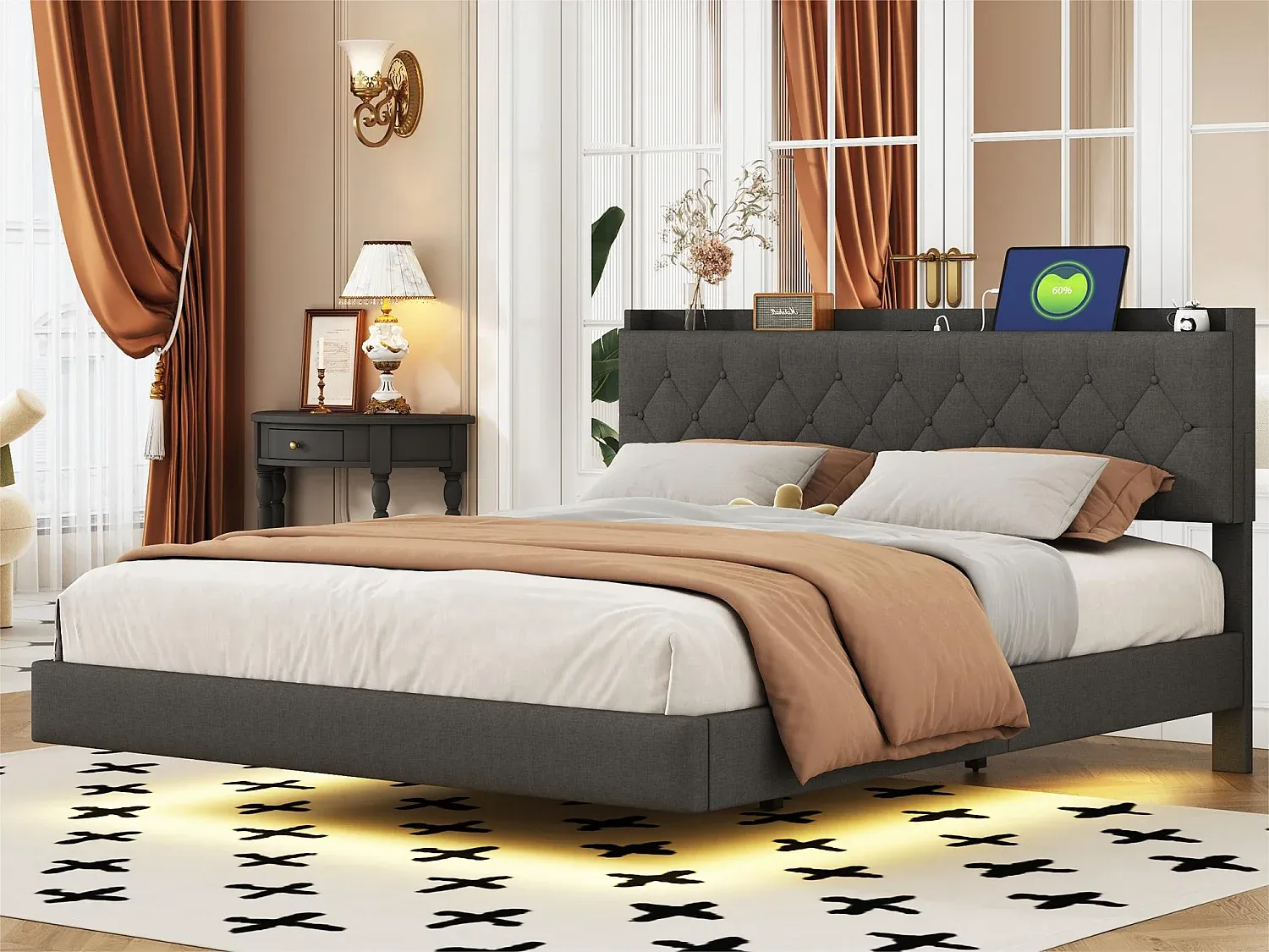 Schlafzimmer,Bereich Bett,Bettrahmen-livavito.com