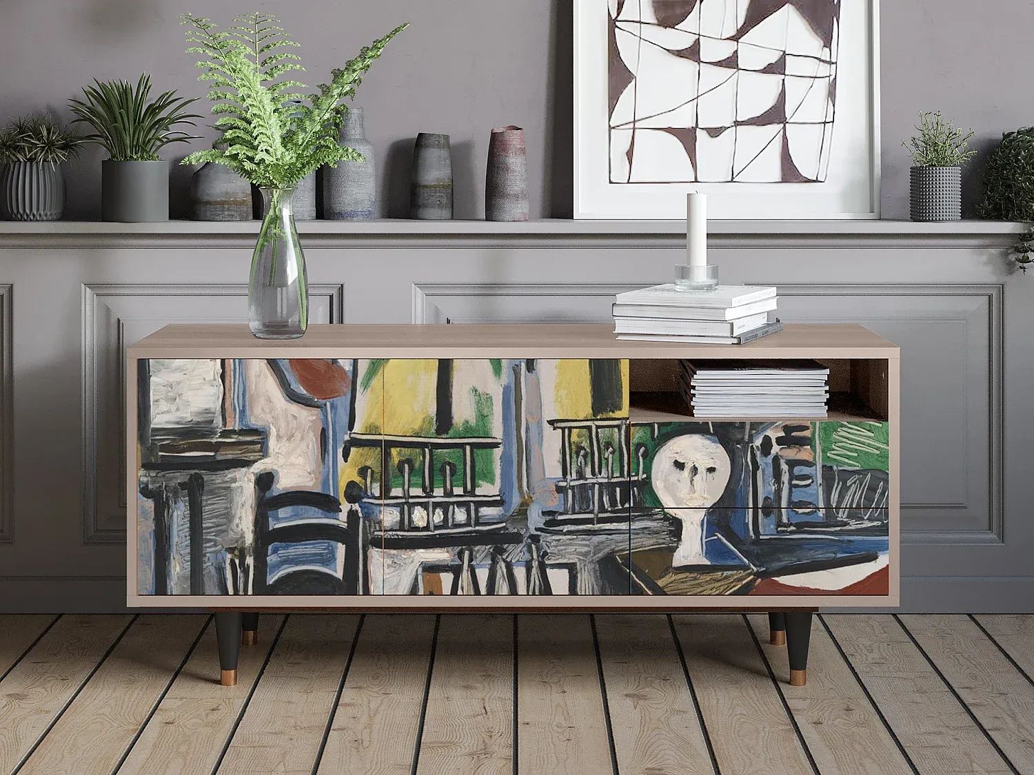 Wohnzimmer und Flur,Wohnzimmermöbel,TV-Board-livavito.com
