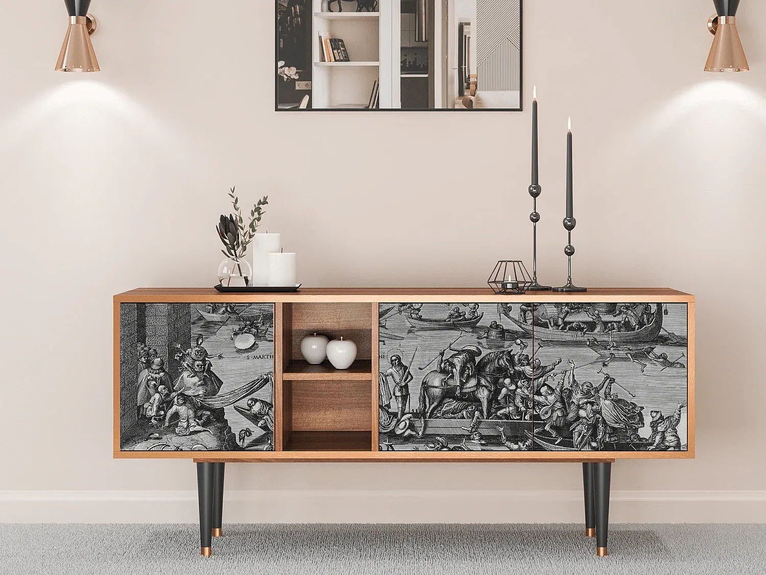 Wohnzimmer und Flur,Wohnzimmermöbel,TV-Board-livavito.com
