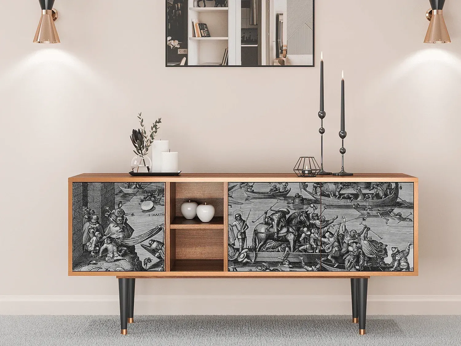 Wohnzimmer und Flur,Wohnzimmermöbel,TV-Board-livavito.com