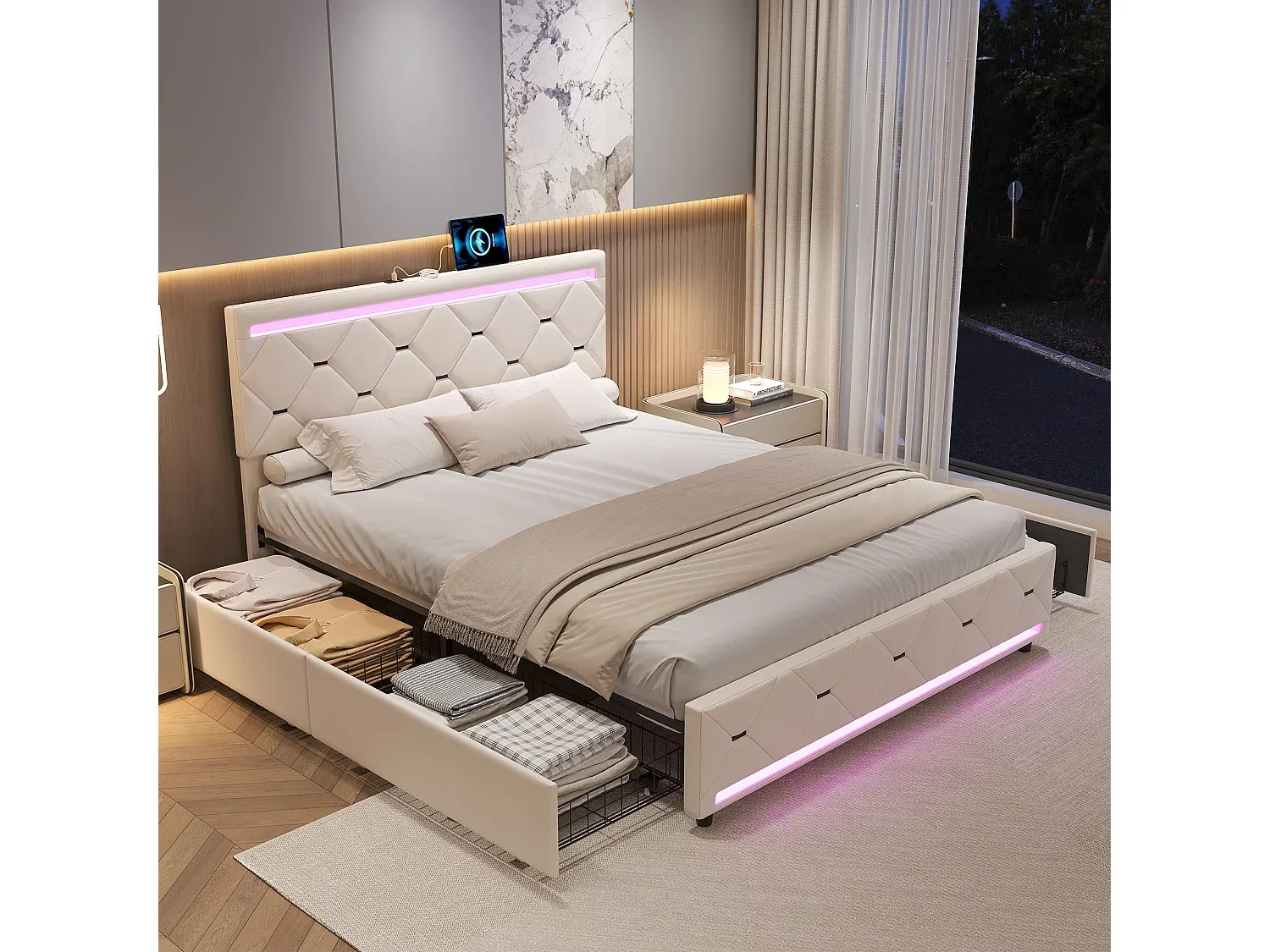 Schlafzimmer,Bereich Bett,Bettrahmen-livavito.com