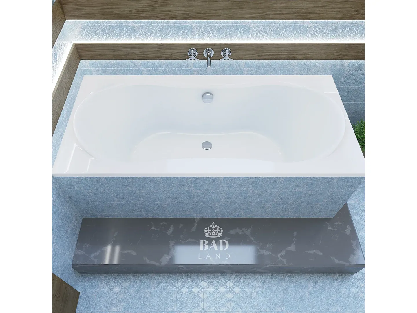 Badezimmer,Bereich Badewanne,Badewanne (Standard)-livavito.com