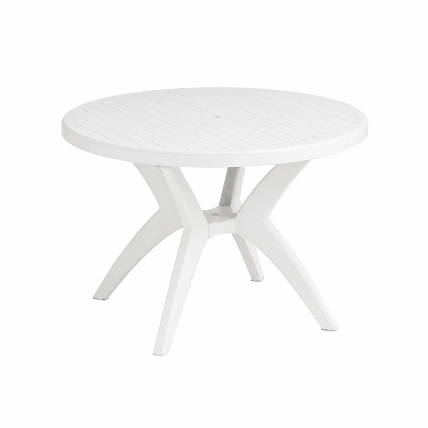 Okrągły stół plastikowy biały 90 cm