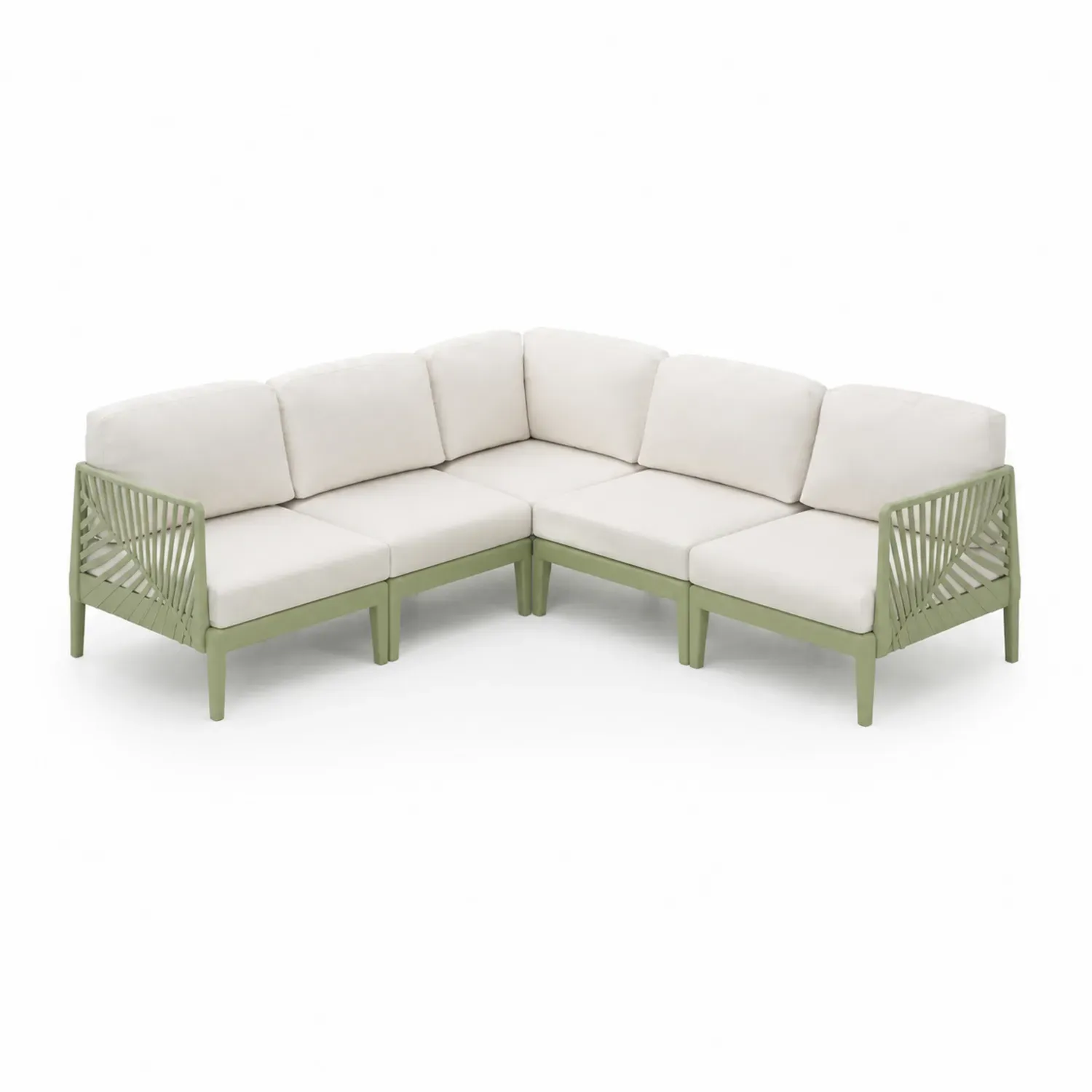 Sofa ogrodowa i zestaw modułowy
