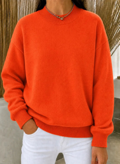 CLEARANCE SALE🔥Women’s Casual Mock Neck Oversized Knit Sweater