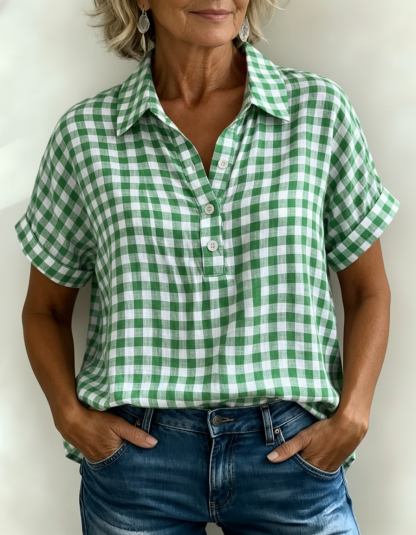 New Arrivals🔥Women’s Gingham Check Shirt