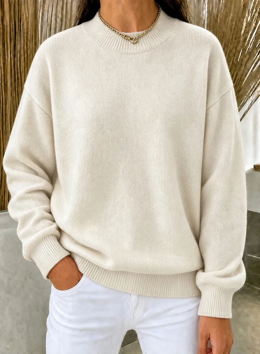 CLEARANCE SALE🔥Women’s Casual Mock Neck Oversized Knit Sweater