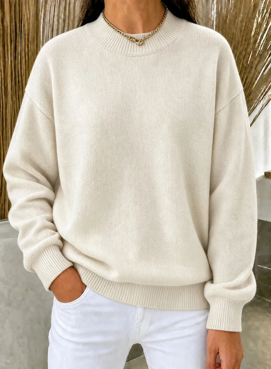 CLEARANCE SALE🔥Women’s Casual Mock Neck Oversized Knit Sweater