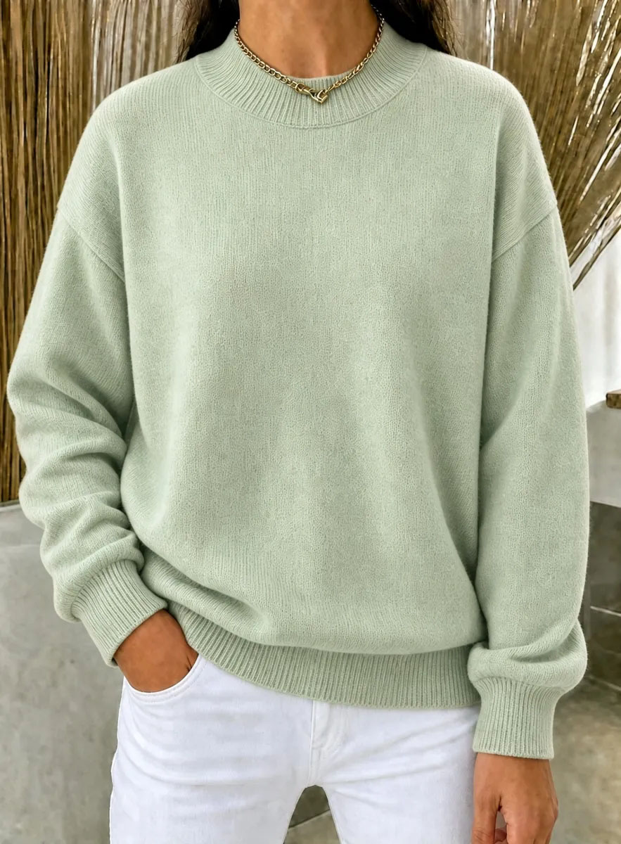 CLEARANCE SALE🔥Women’s Casual Mock Neck Oversized Knit Sweater