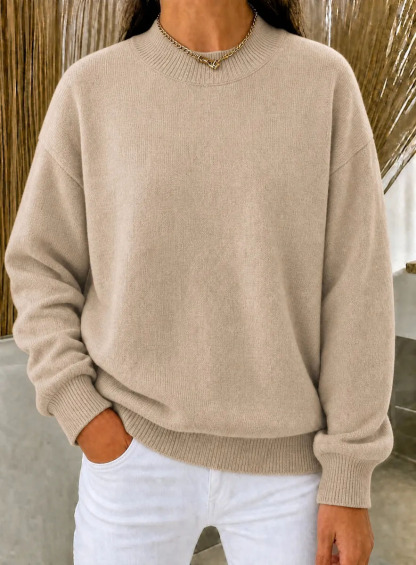 CLEARANCE SALE🔥Women’s Casual Mock Neck Oversized Knit Sweater