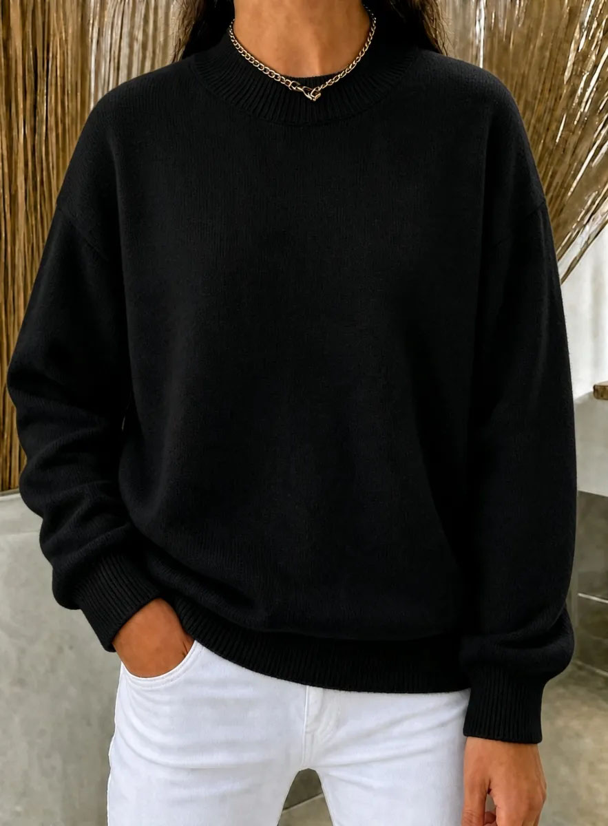 CLEARANCE SALE🔥Women’s Casual Mock Neck Oversized Knit Sweater