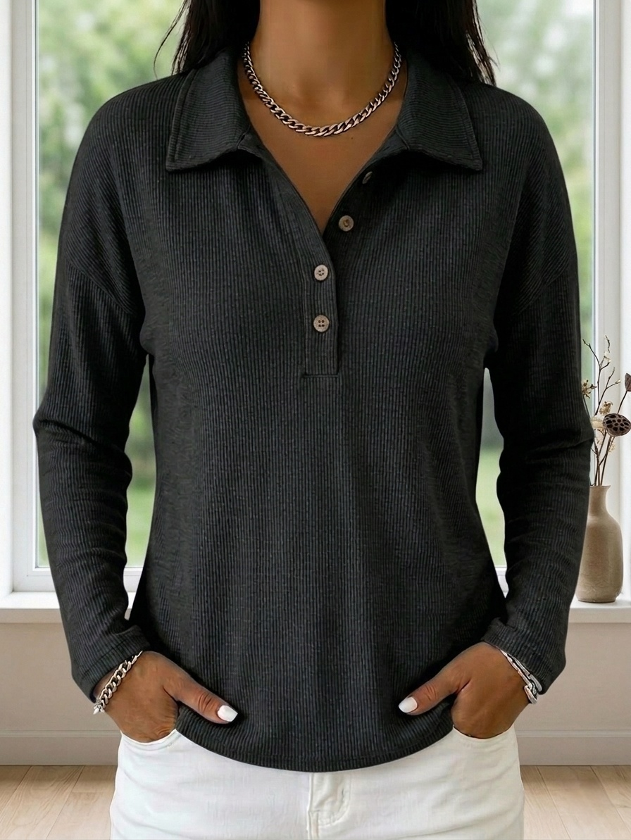 Women's Cotton V-Neck Comfortable Shirt