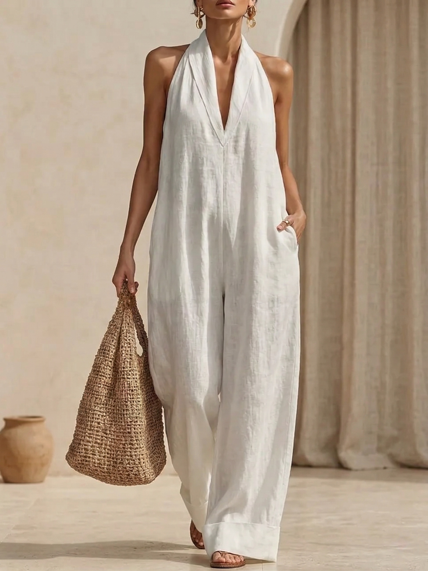 New Arrivals🔥Minimalist And Elegant Cozy Linen Jumpsuit