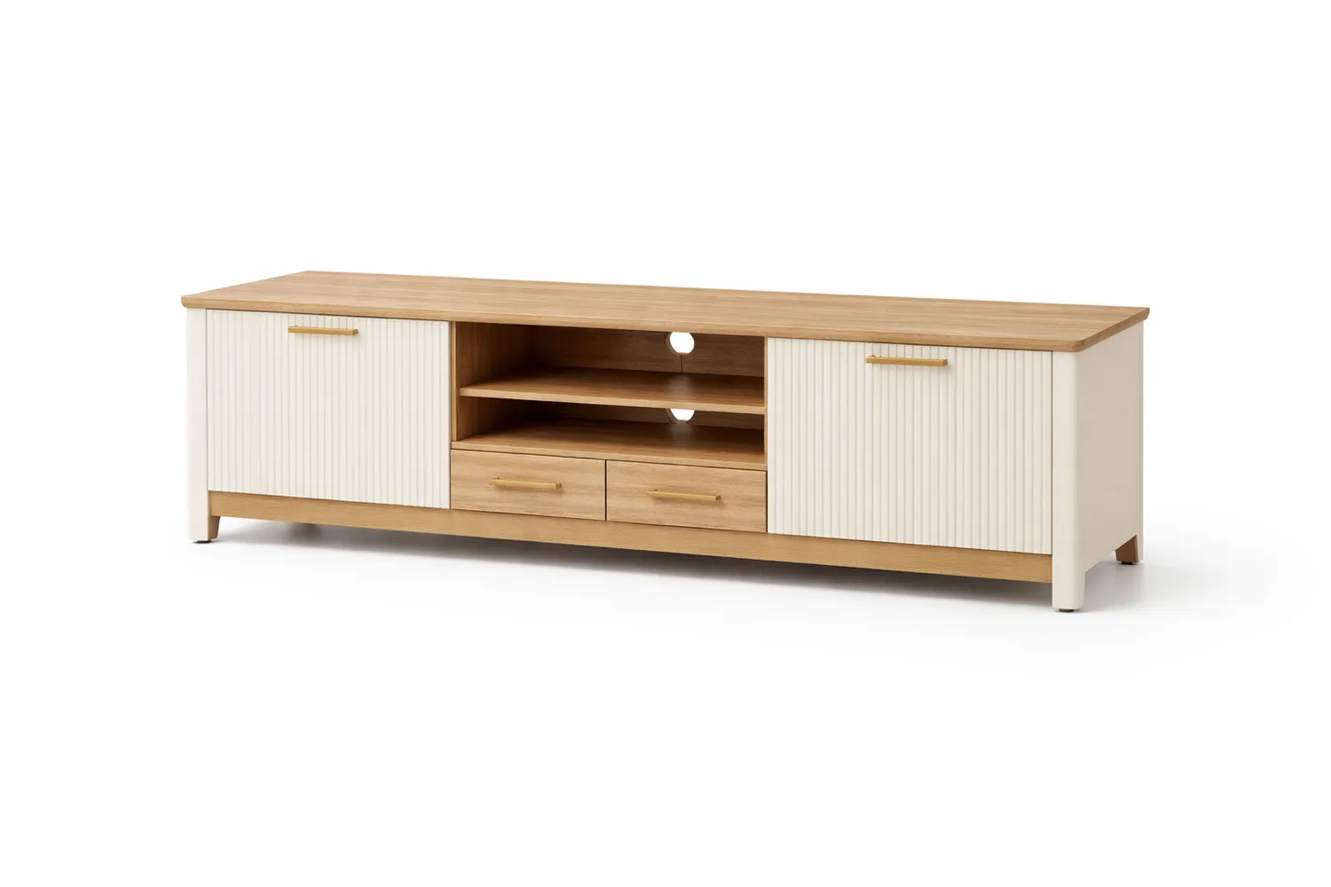 Szafka RTV drewniana z płyty MDF 160x40x45 cm