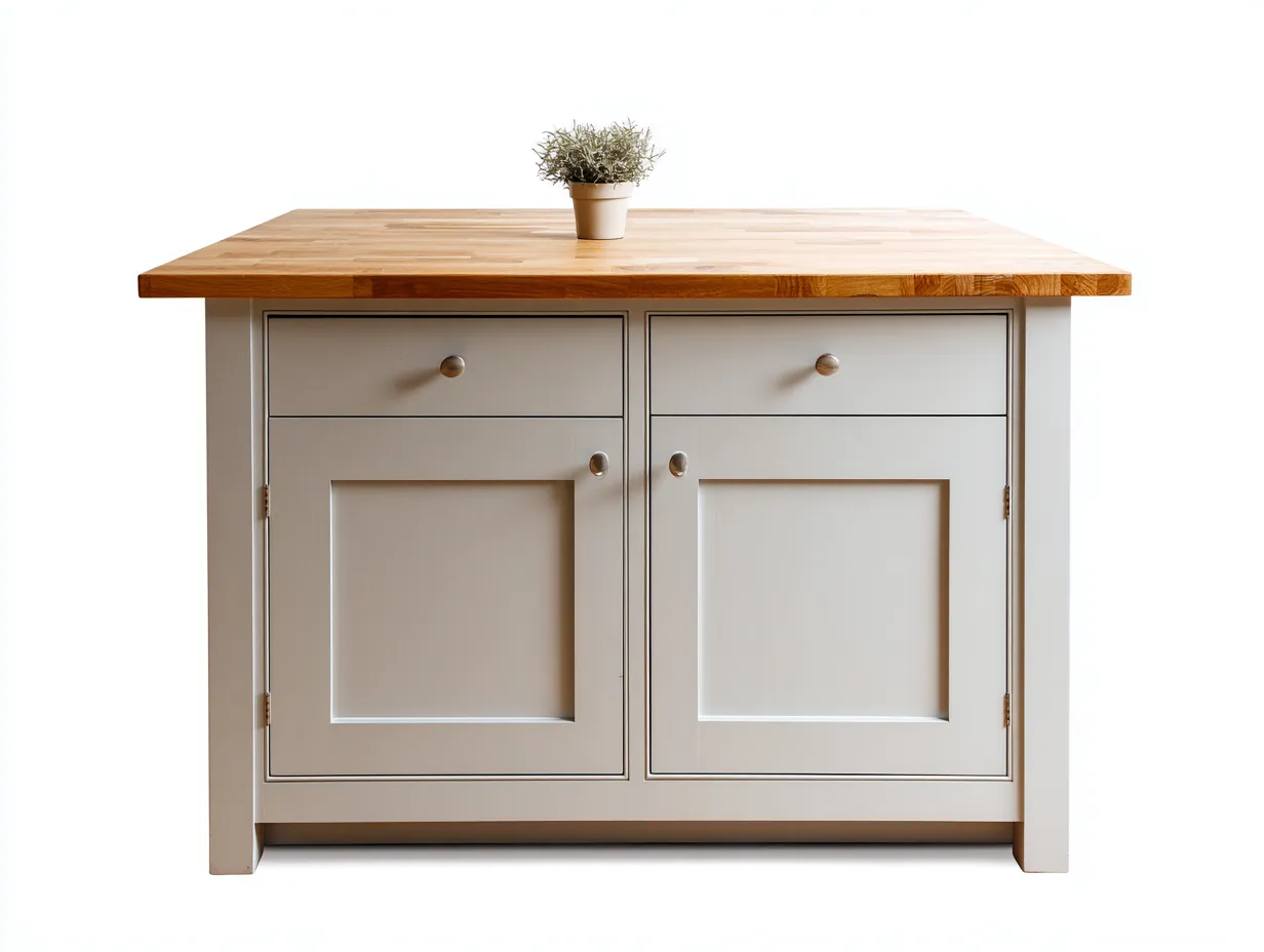Aparadores madera 120x50x90 cm blanco-natural almacenamiento cocina moderno-Zitaostudio