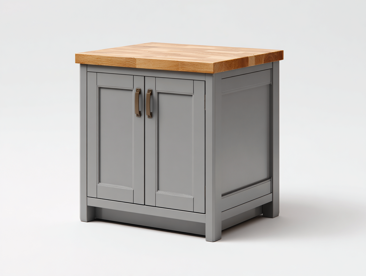 Aparadores madera 80x45x90 cm gris-natural almacenamiento cocina moderno-Zitaostudio