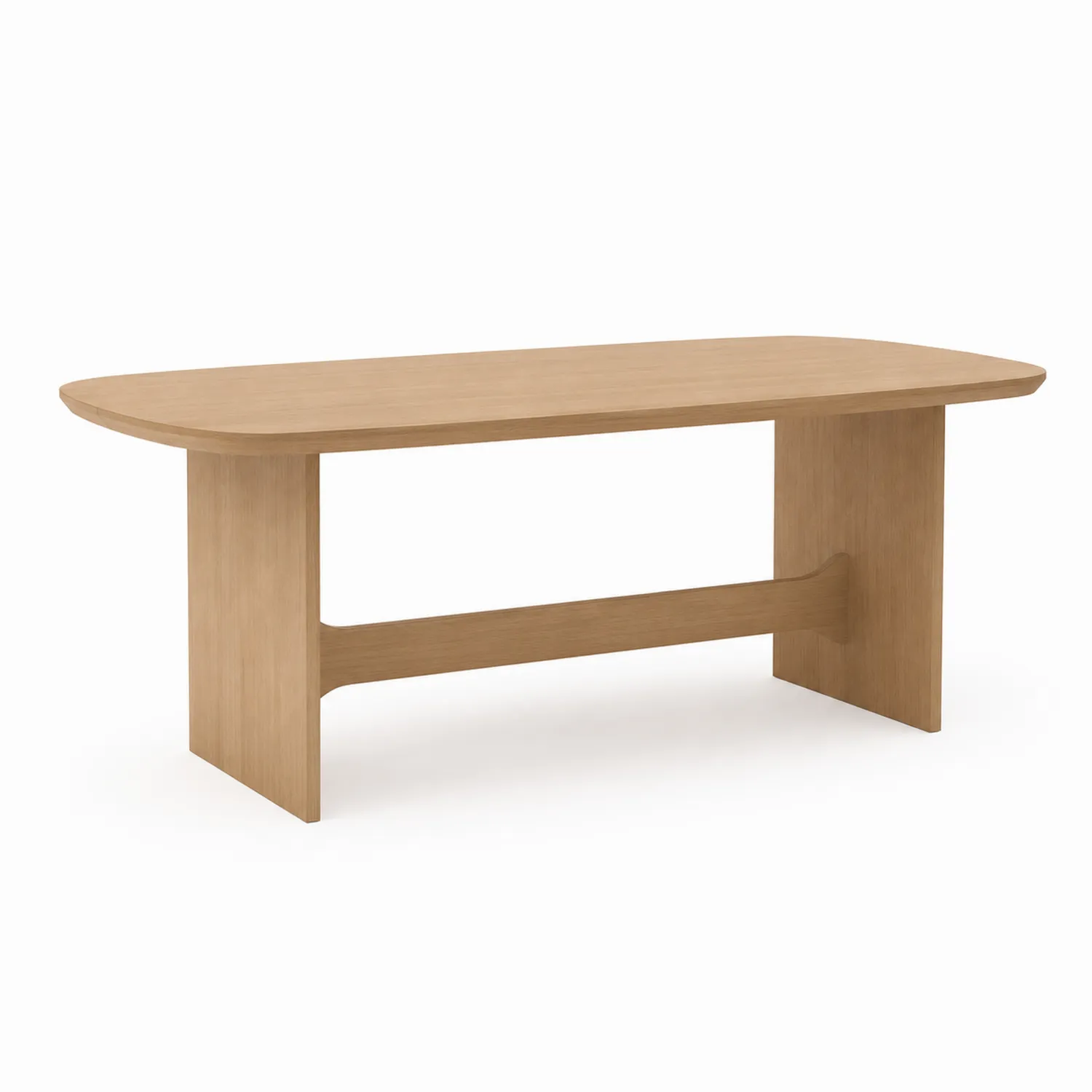 Tavolo da pranzo in legno di rovere chiaro 200x90x75 cm