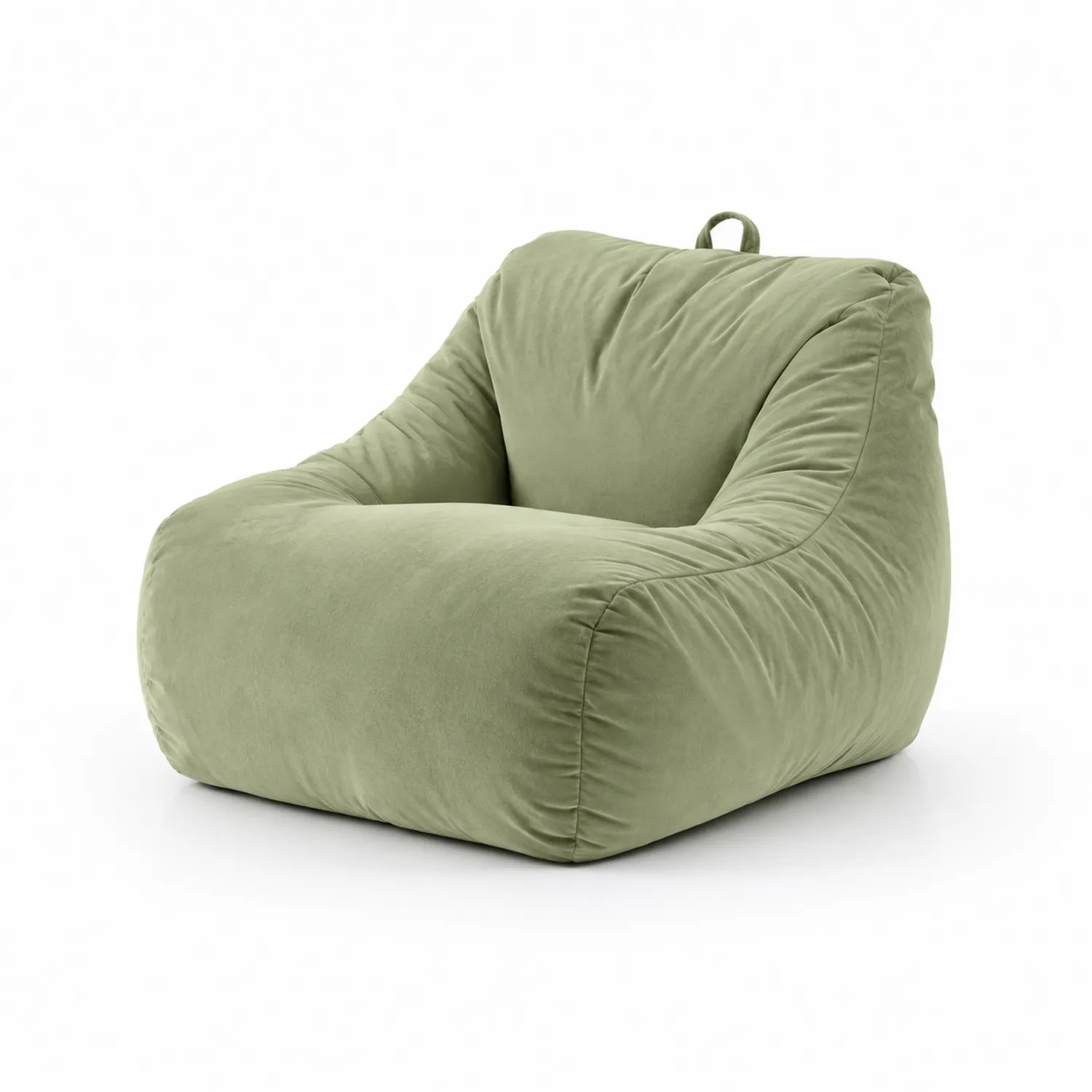Poltrona in velluto verde 90x100x85 cm