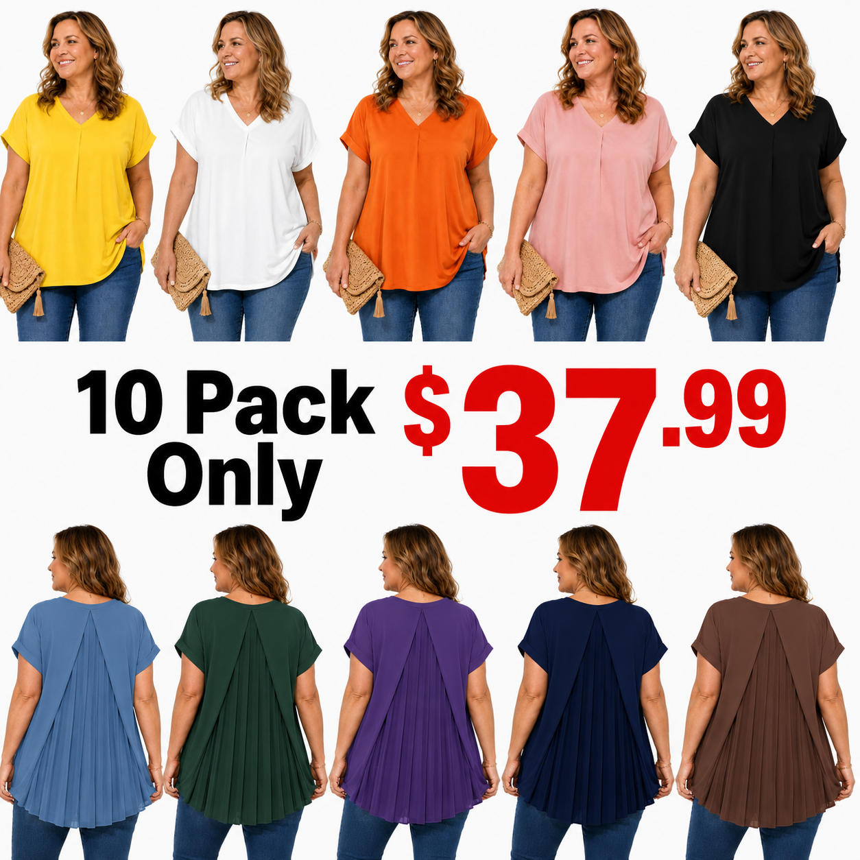 Relaxed fit without looking bulky Casual T-shirts for women that flatter the figure