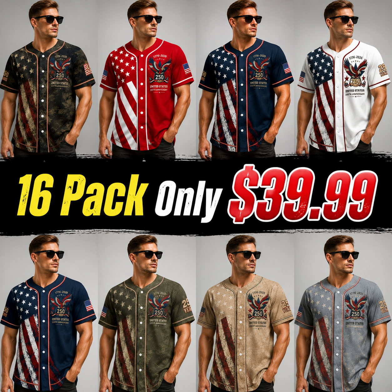 USA 250th Anniversary Baseball Jersey-women's