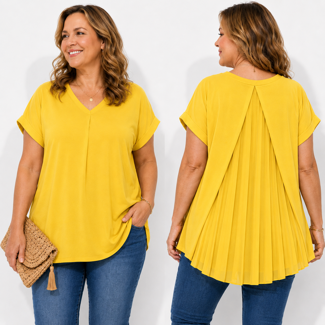 Relaxed fit without looking bulky Casual T-shirts for women that flatter the figure