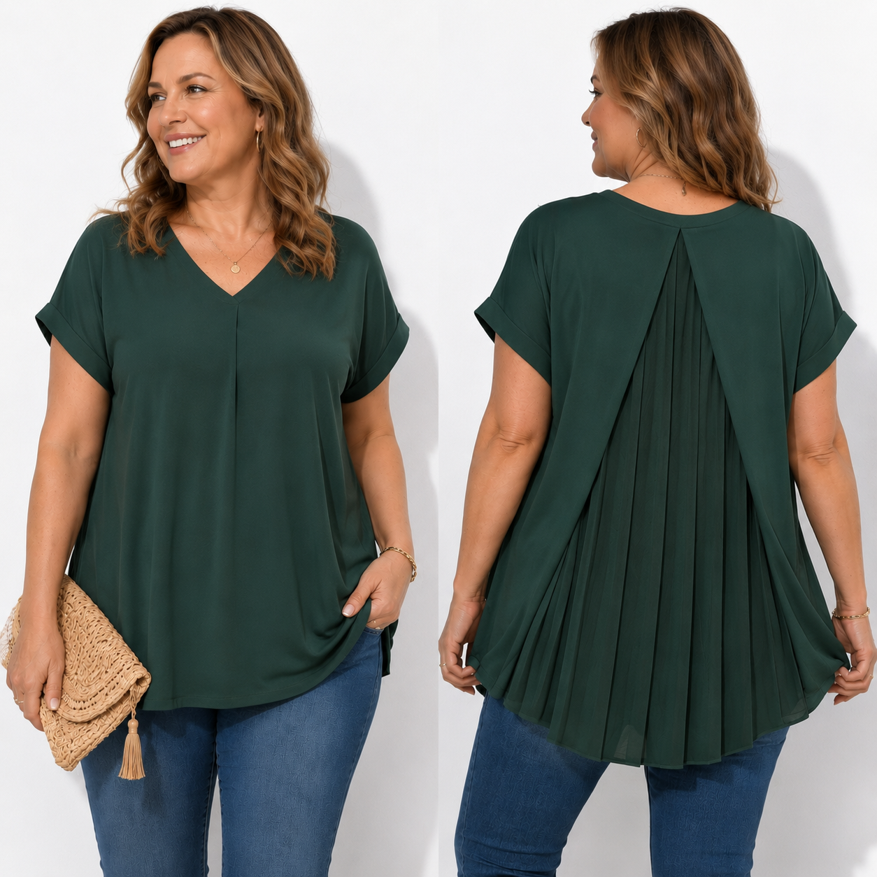 Relaxed fit without looking bulky Casual T-shirts for women that flatter the figure