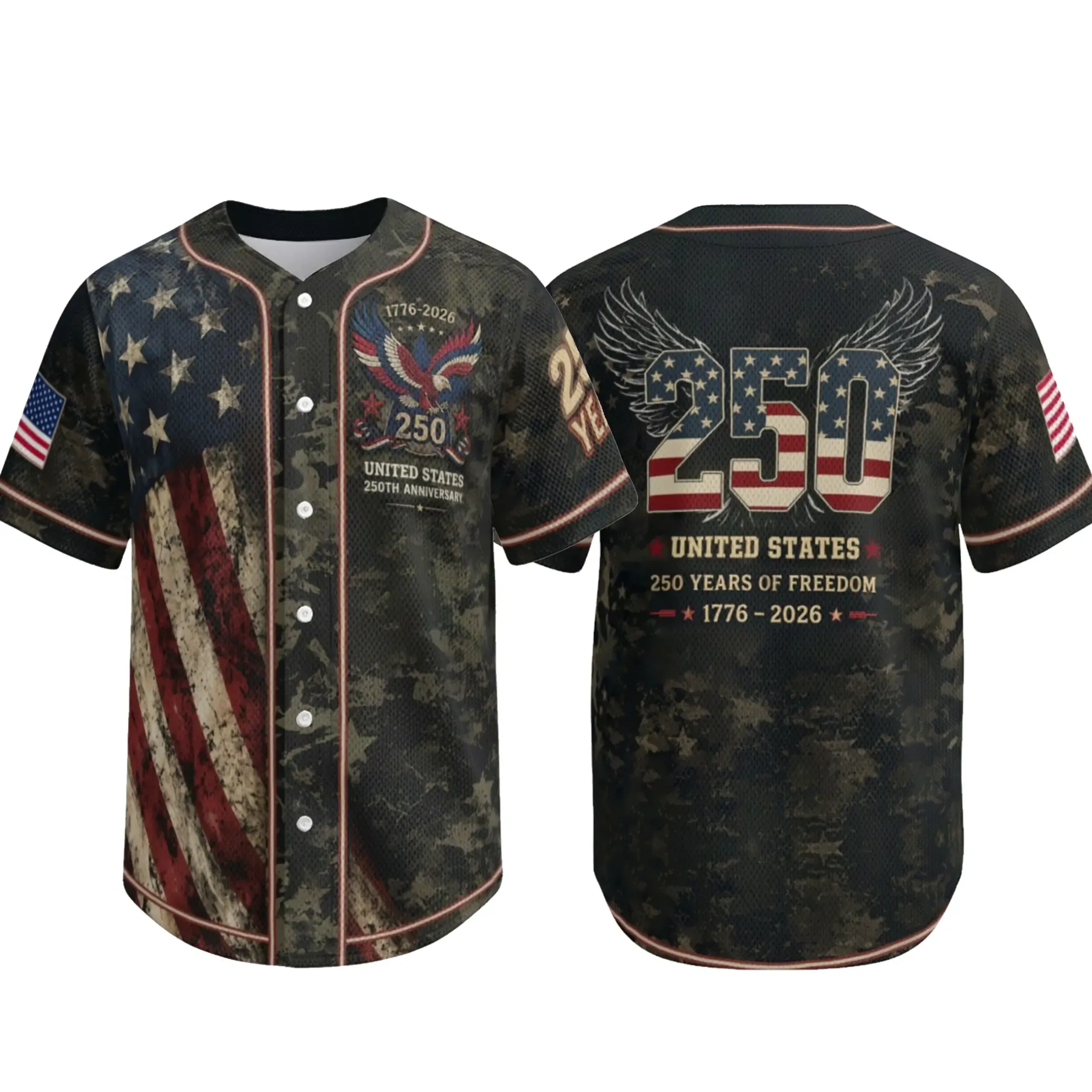 USA 250th Anniversary Baseball Jersey-women's