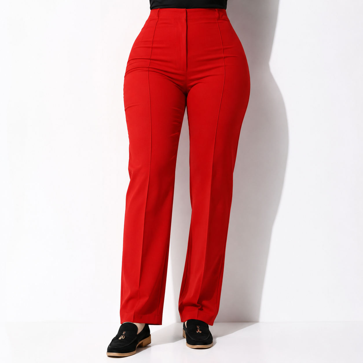 Work Pants for Women High Waist Straight Leg Work Pants Business Casual Trousers