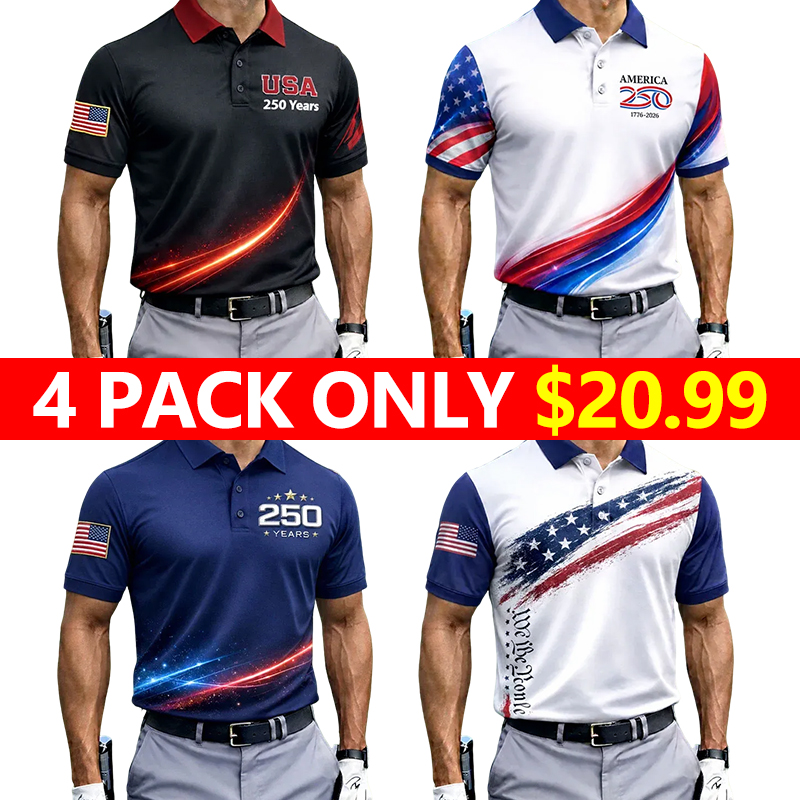 🇺🇸 Celebrate America’s 250th Anniversary in Style  - Patriotic USA Performance Shirt