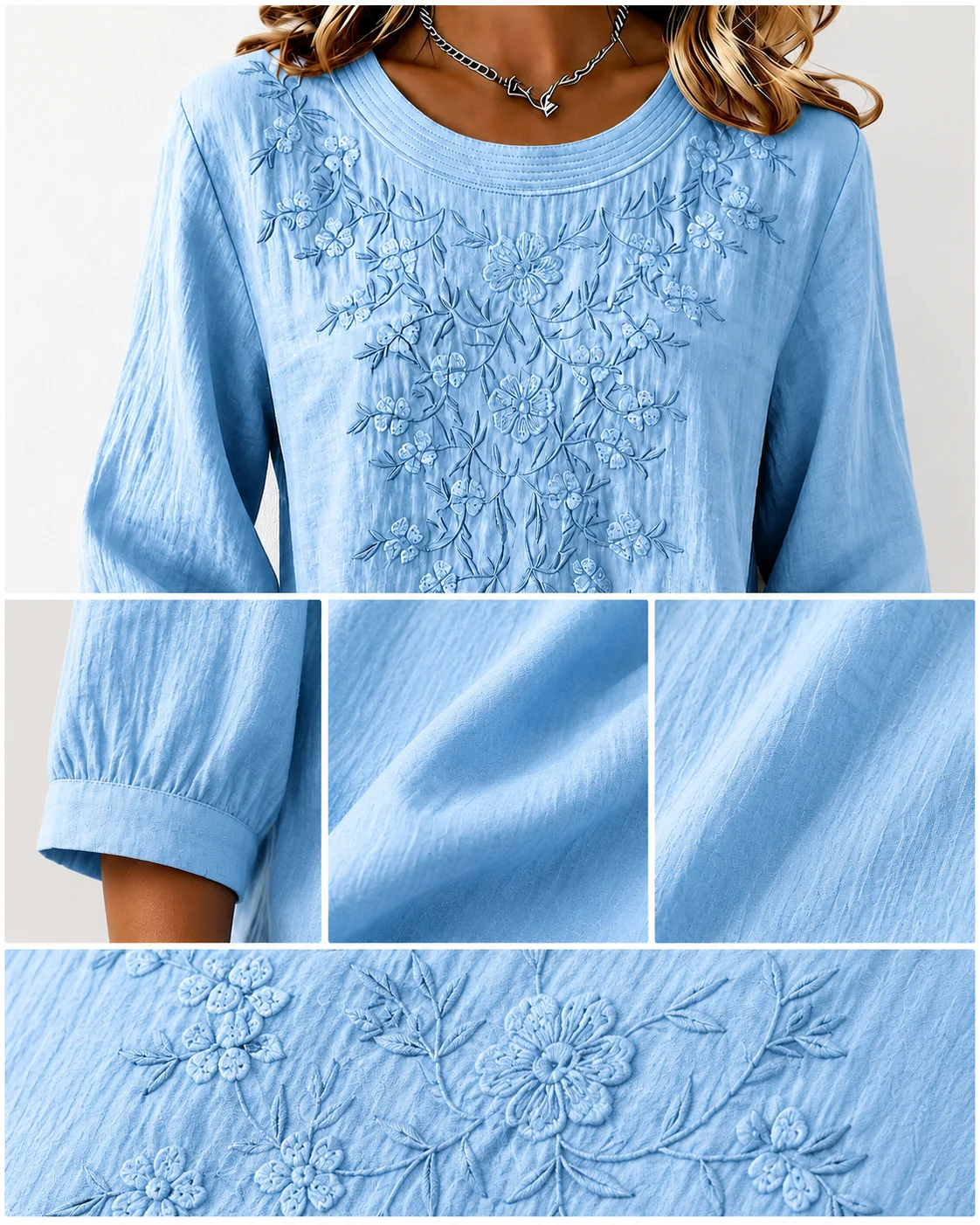 Fabric, Sleeve & Texture Detail Image
