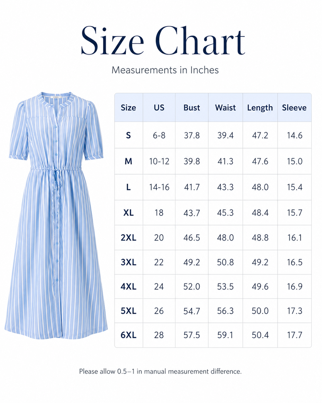 Size chart image