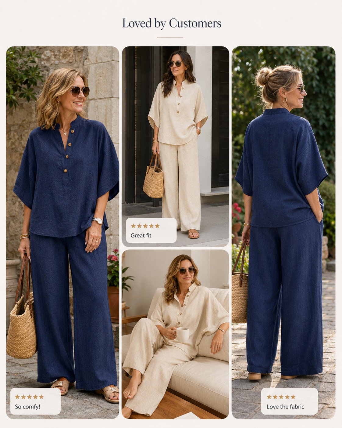 Customer review try-on collage