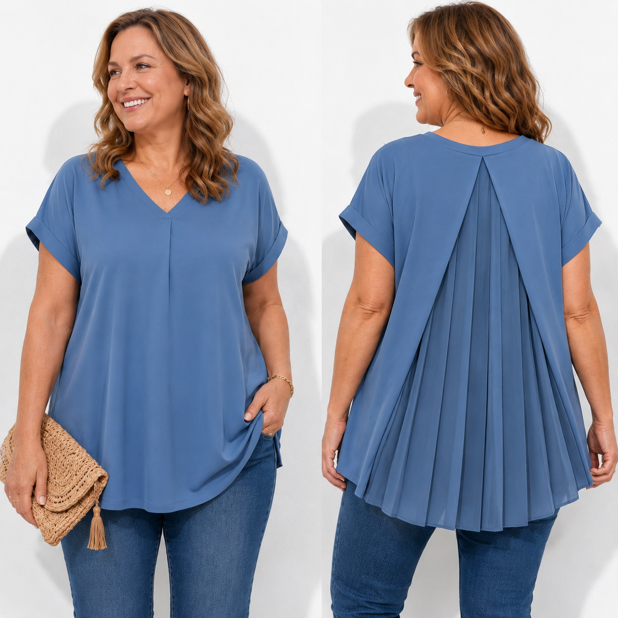 Relaxed fit without looking bulky Casual T-shirts for women that flatter the figure