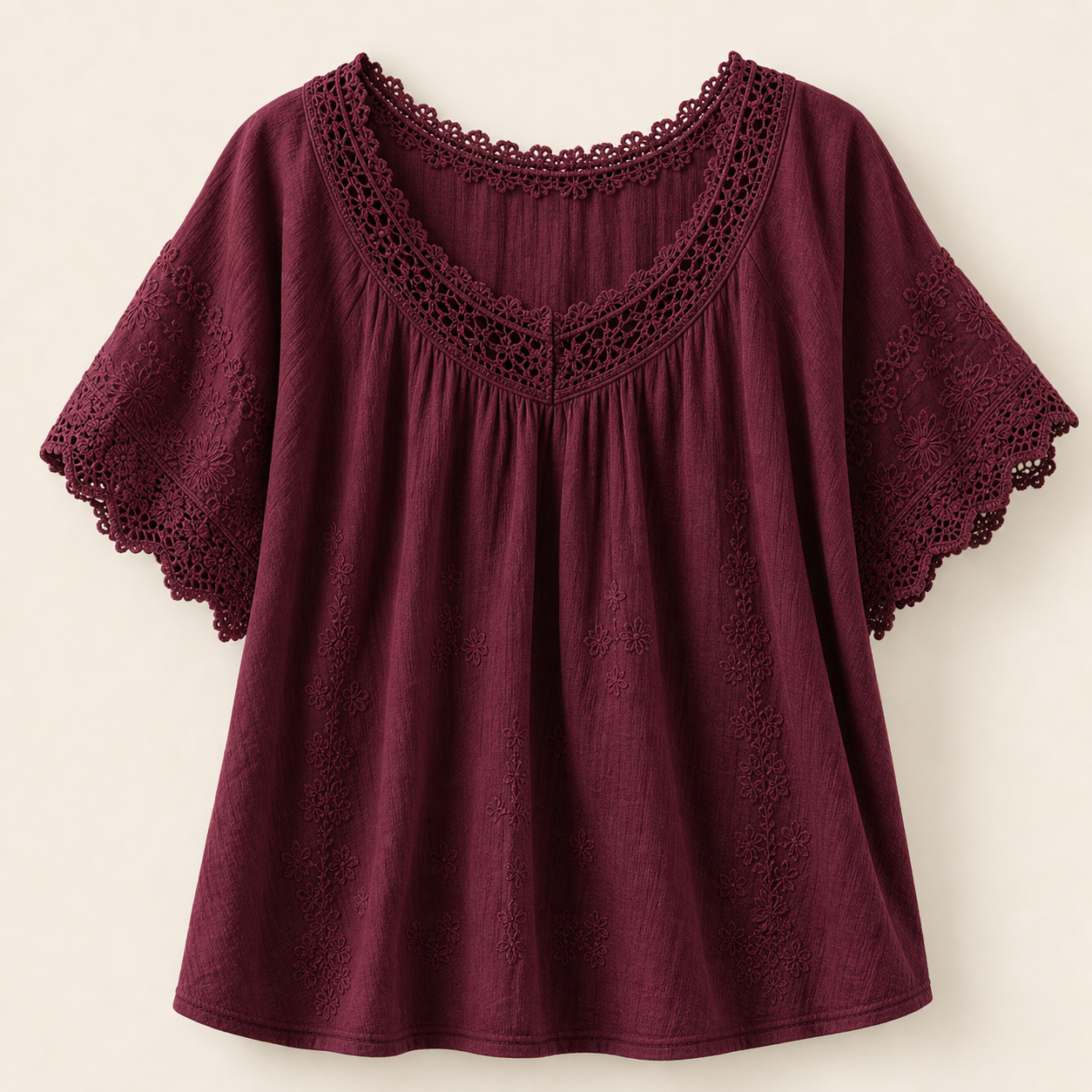 🔥CLEARANCE SALE🔥 Vintage Lace Summer Blouse