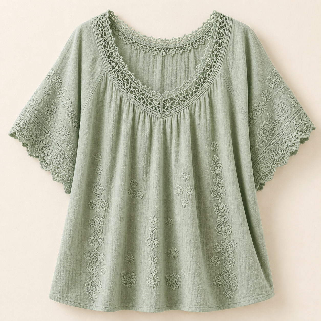 🔥CLEARANCE SALE🔥 Vintage Lace Summer Blouse