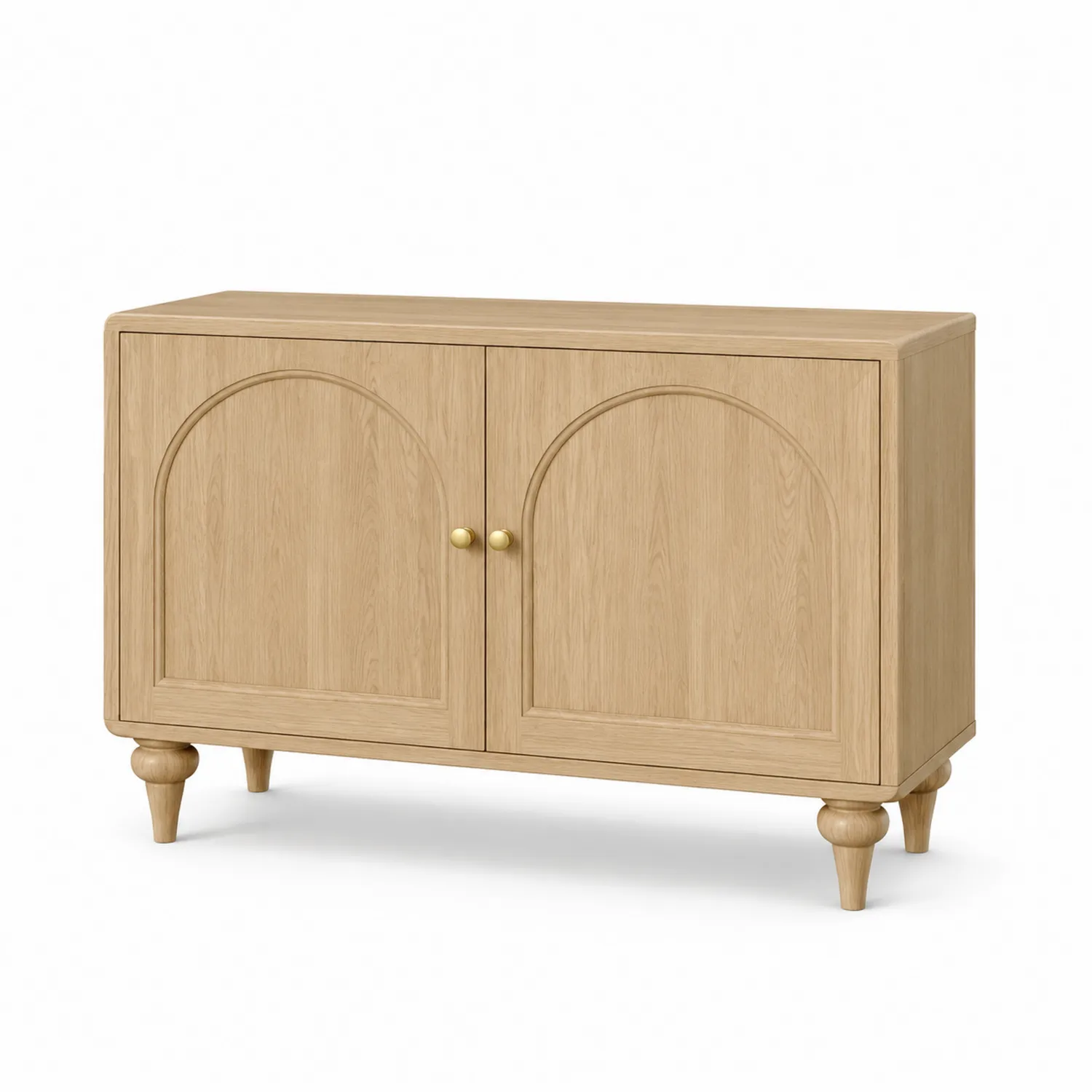 Buffet en bois de chêne clair à 2 portes-Lutrivoqorx