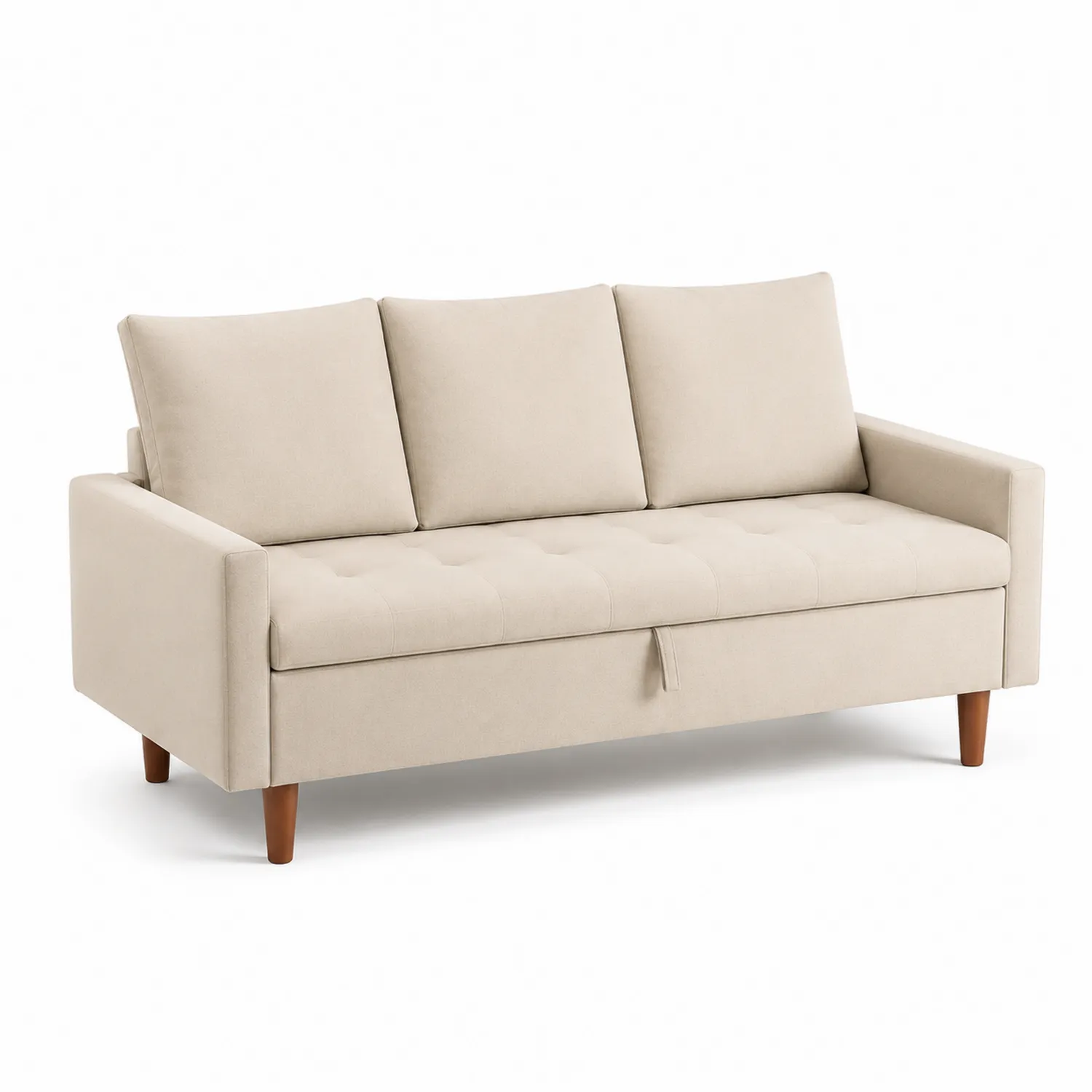 Canapé 3 places en tissu Beige-Lutrivoqorx