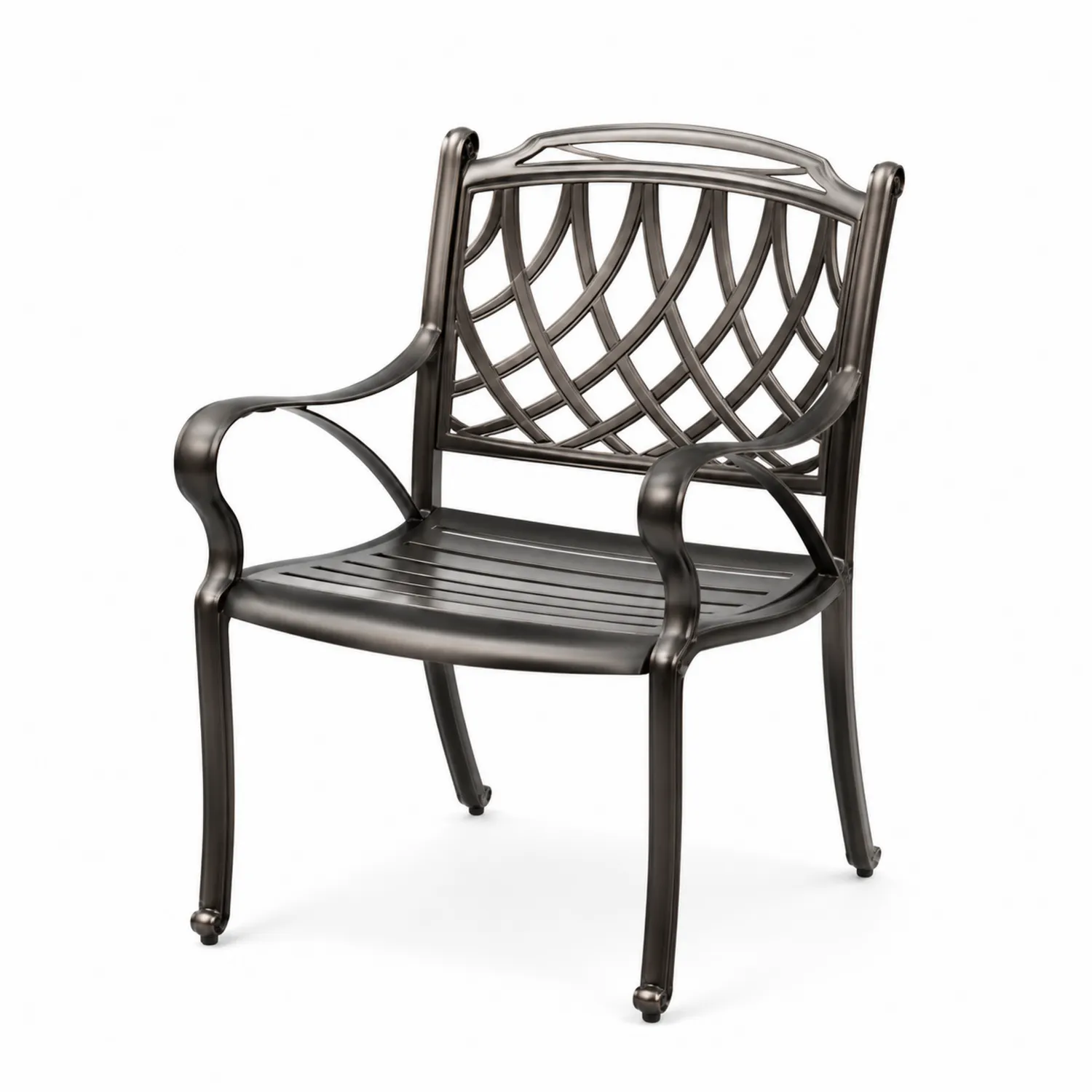 Fauteuil en aluminium noir 90x60x65 cm-Lutrivoqorx