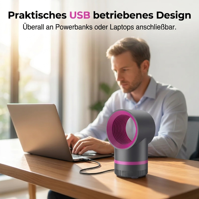 🥳HEISSER SALE 2026🥳💞50.000+ VERKAUFT!👵❤️ 50 % RABATT!  USB-betriebene LED-Mückenvernichtungslampe