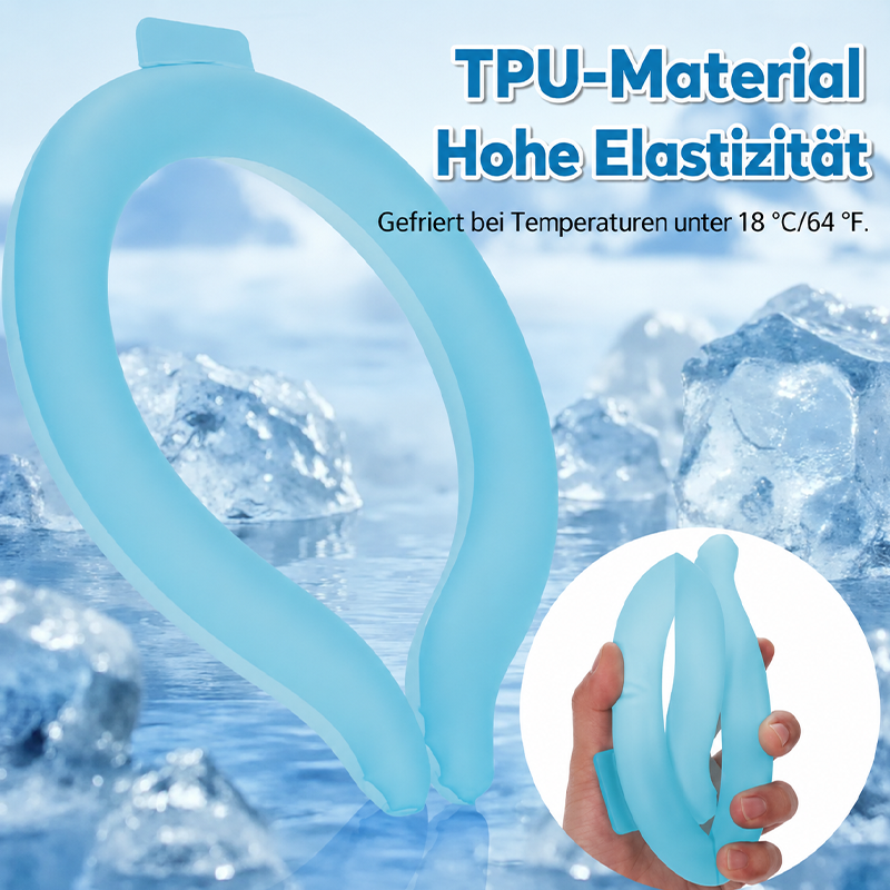 🇩🇪2026 Neuer wiederverwendbarer Kühl-Nackentube mit PCM-Kühlgel – tragbarer Ice-Cooler für sofortige Erfrischung im Sommer & Outdoor