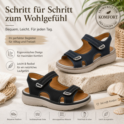✨ 𝐋𝐄𝐓𝐙𝐓𝐄𝐑 𝐓𝐀𝐆: 𝟖𝟎 % 𝐑𝐀𝐁𝐀𝐓𝐓🏆 Orthopädische Komfort-Sandalen für Damen – Leicht & Rutschfest