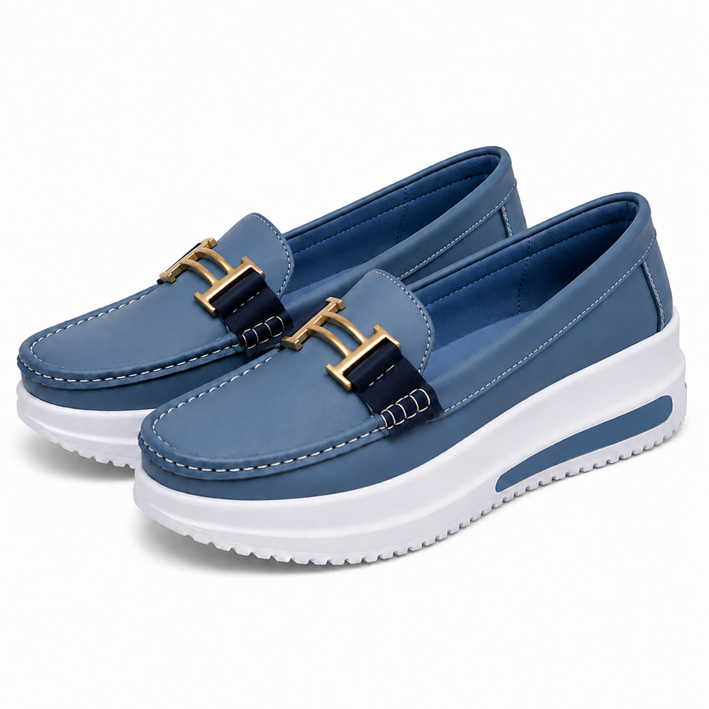 🏆 𝐋𝐄𝐓𝐙𝐓𝐄𝐑 𝐓𝐀𝐆: 𝟖𝟎 % 𝐑𝐀𝐁𝐀𝐓𝐓 🏆 Damen Loafer-Sneaker mit Plateausohle – Bequeme Slip-on Schuhe für Alltag, Büro & Freizeit